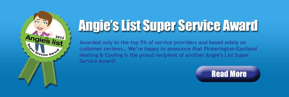 Winner of Angie's List 2012 Super Service Award