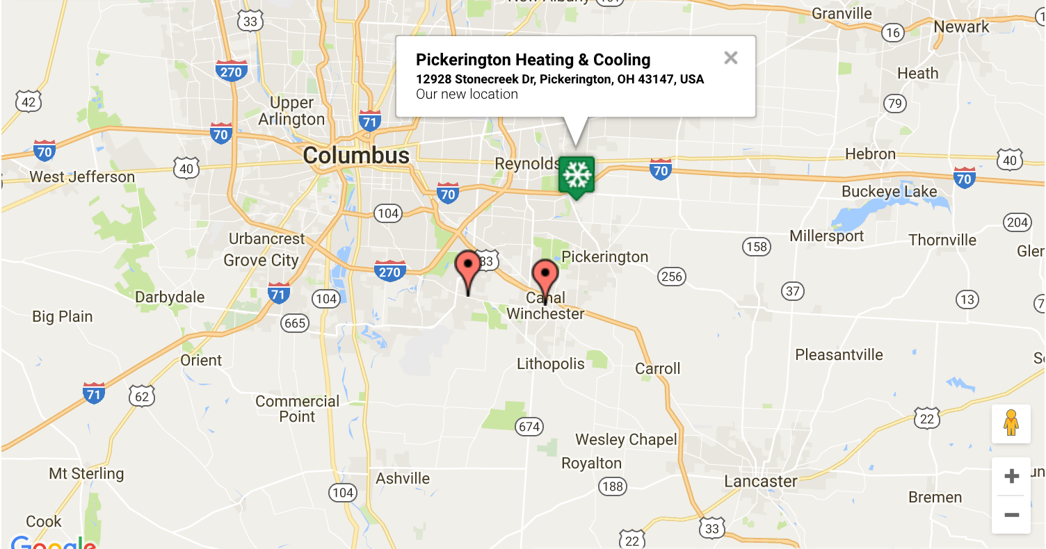 We've Moved (a little) Pickerington Heating & Cooling